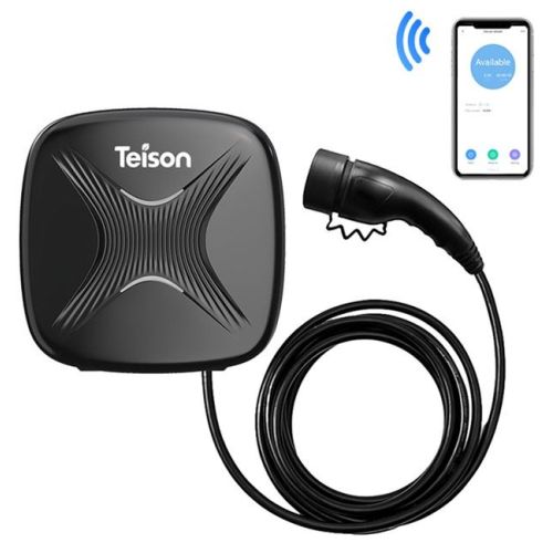 1-TEISON Smart Wallbox Type2 22kw Wi-Fi EV kabelis